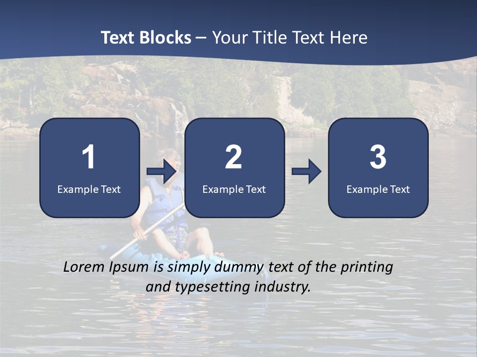 Woods Rocks Tree PowerPoint Template