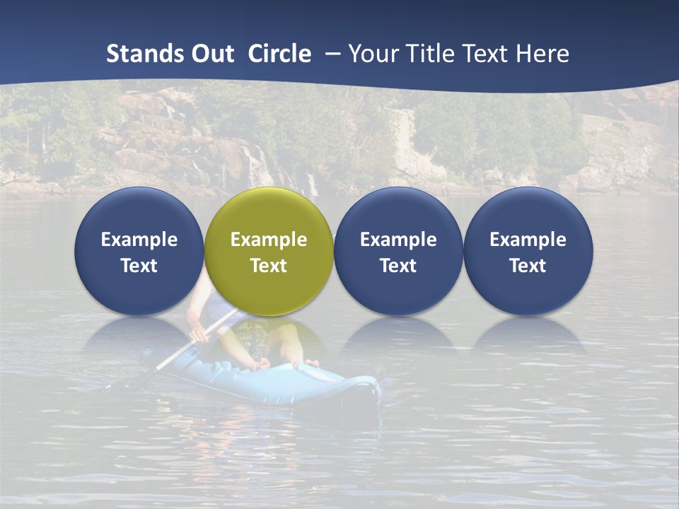 Woods Rocks Tree PowerPoint Template