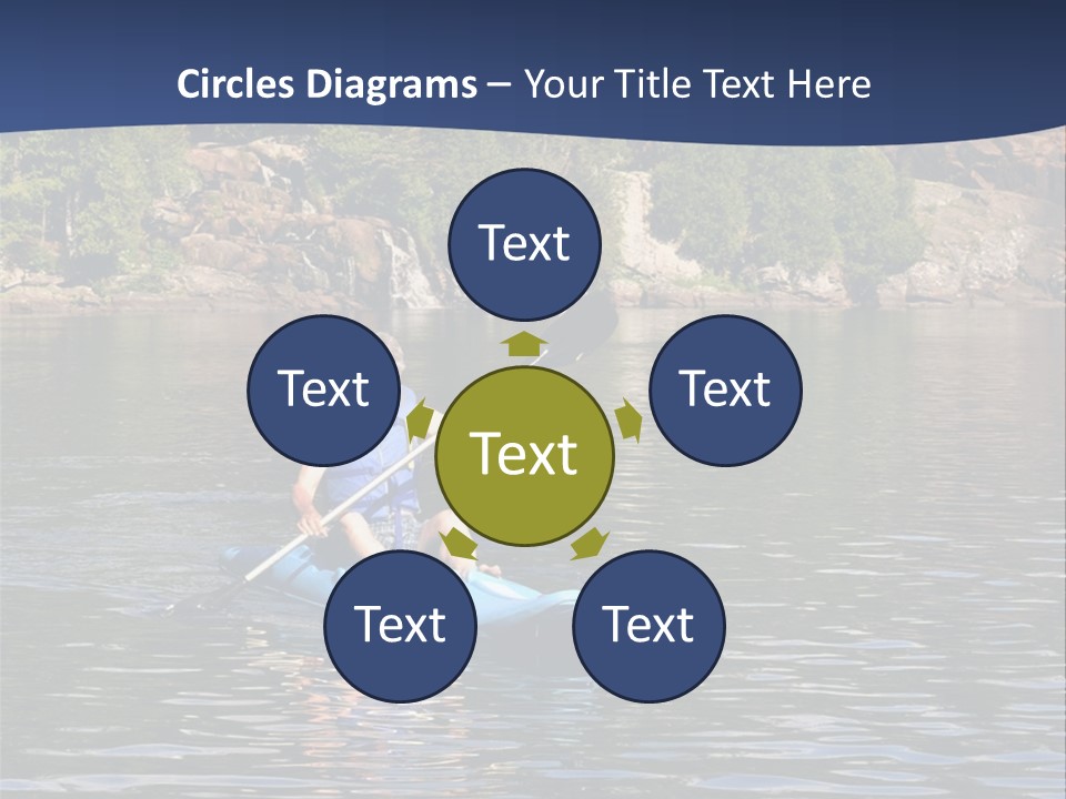 Woods Rocks Tree PowerPoint Template
