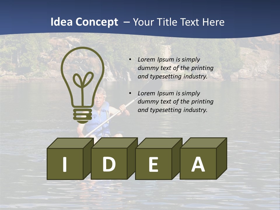 Woods Rocks Tree PowerPoint Template