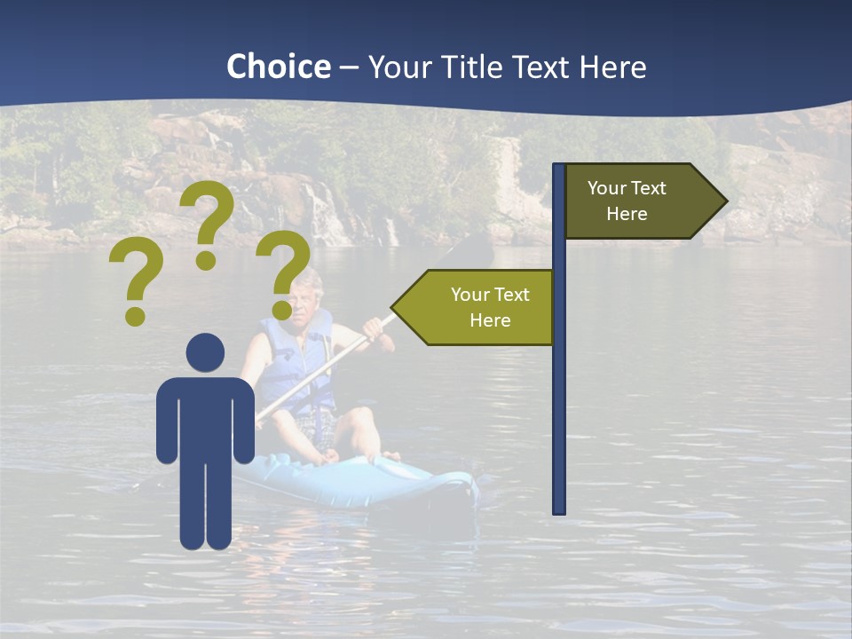 Woods Rocks Tree PowerPoint Template