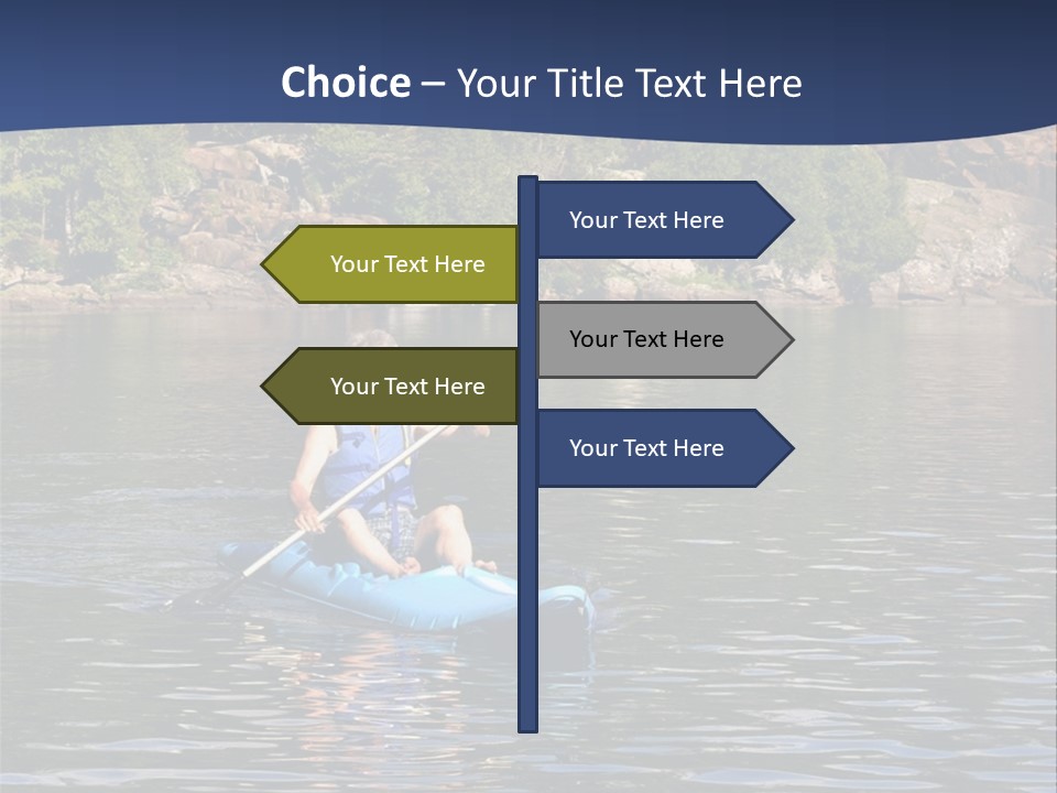 Woods Rocks Tree PowerPoint Template