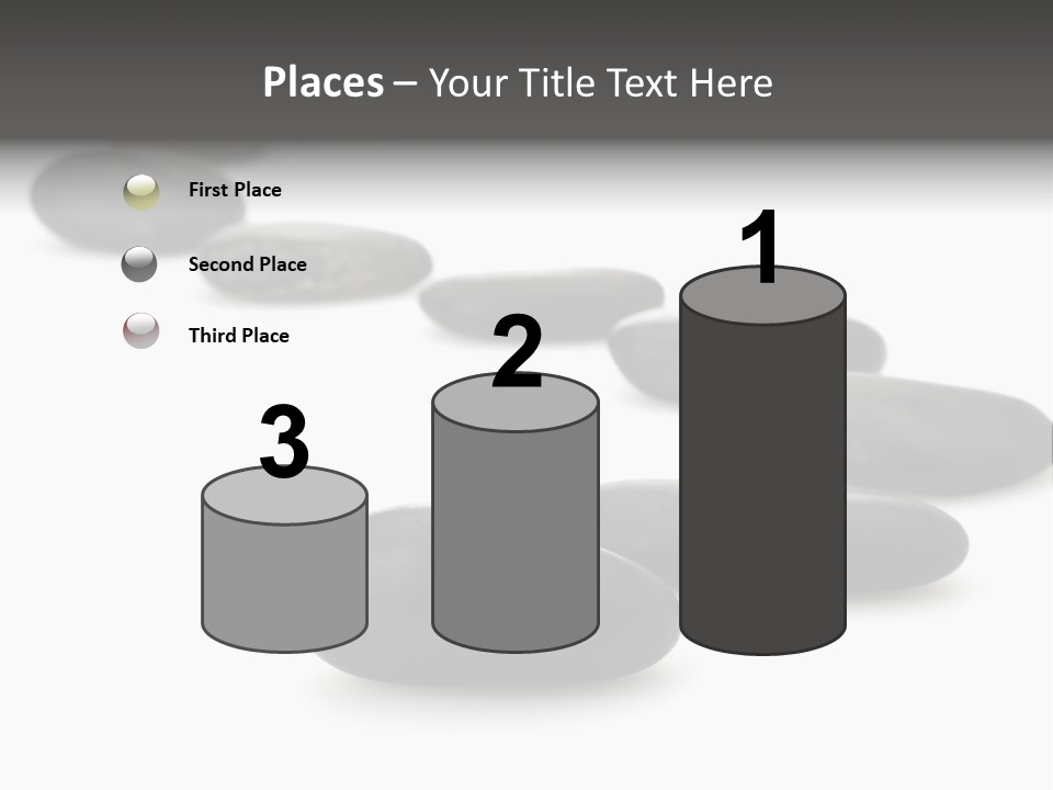 White Zen Black PowerPoint Template