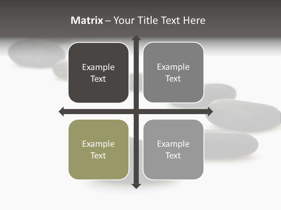 White Zen Black PowerPoint Template