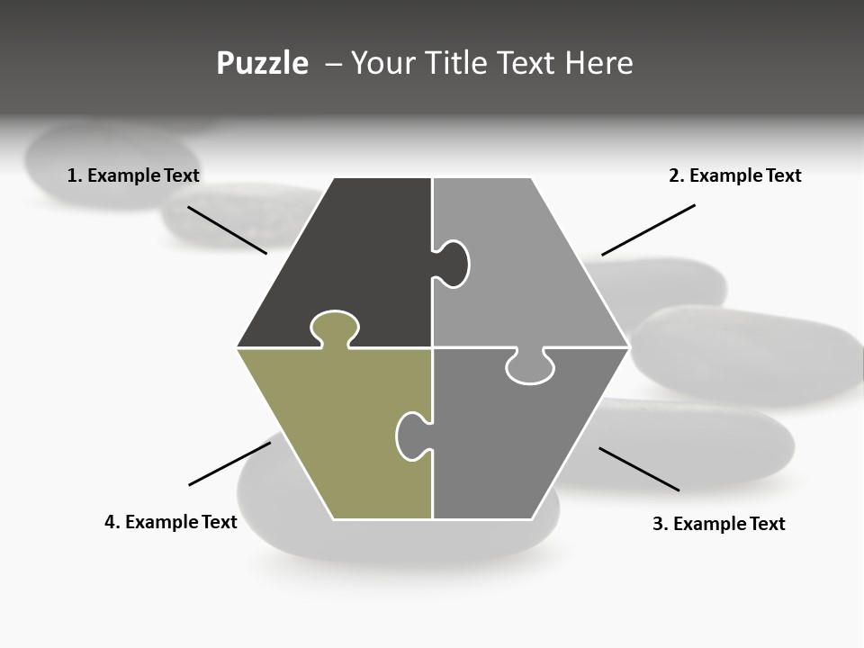 White Zen Black PowerPoint Template