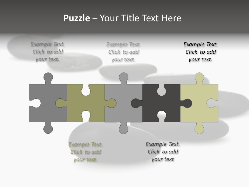 White Zen Black PowerPoint Template