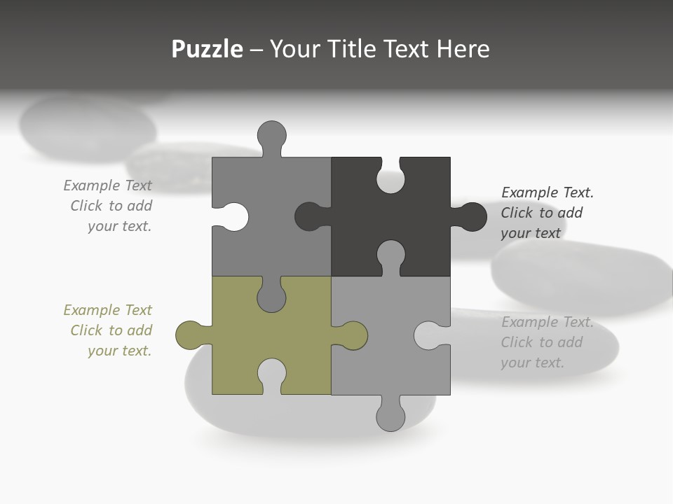 White Zen Black PowerPoint Template