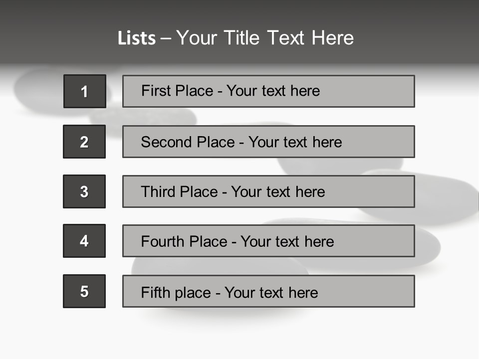 White Zen Black PowerPoint Template
