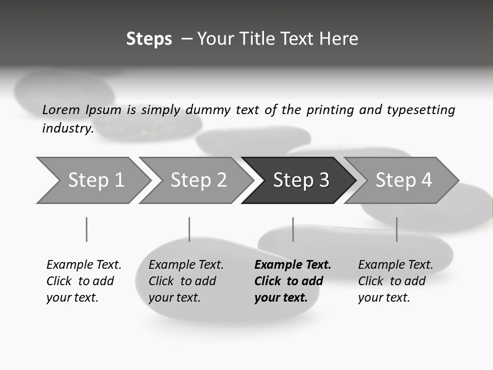 White Zen Black PowerPoint Template