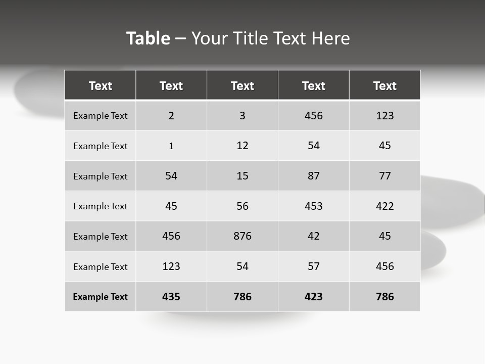 White Zen Black PowerPoint Template