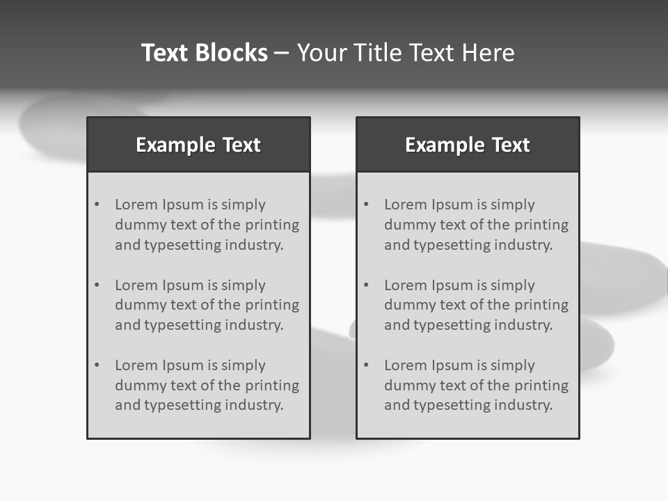 White Zen Black PowerPoint Template