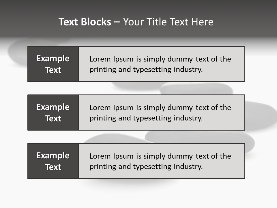 White Zen Black PowerPoint Template