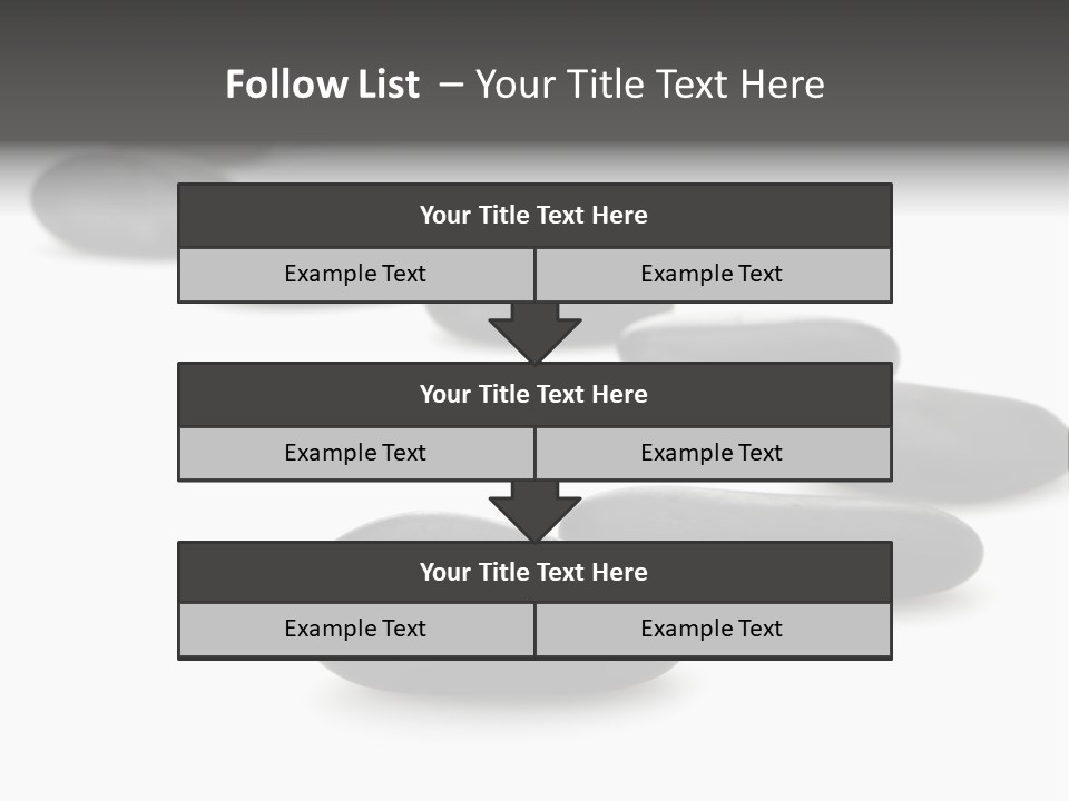 White Zen Black PowerPoint Template