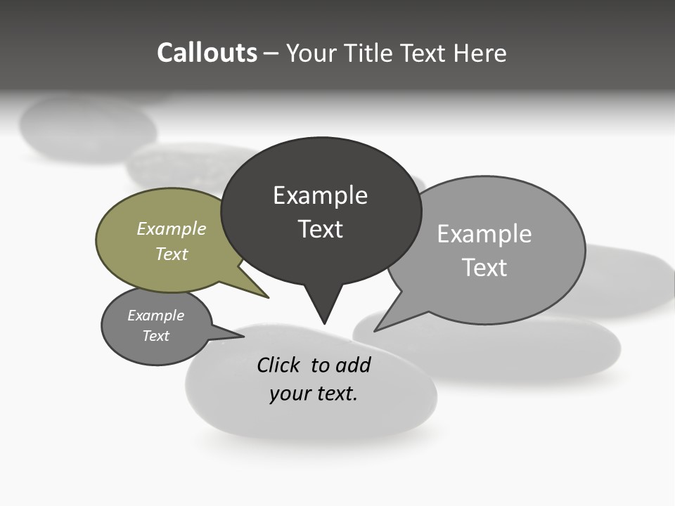 White Zen Black PowerPoint Template