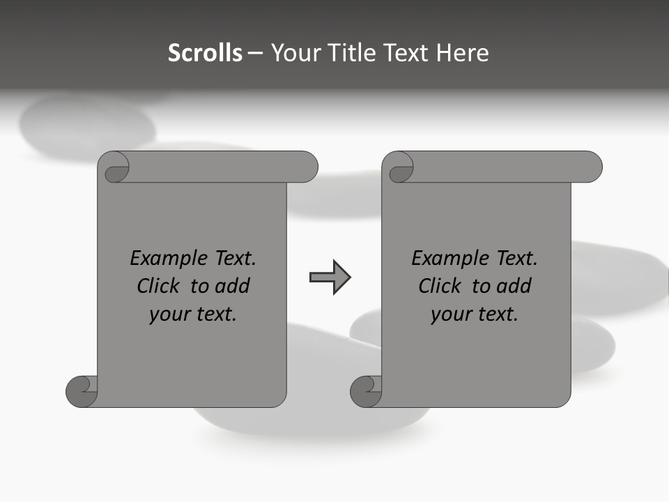 White Zen Black PowerPoint Template