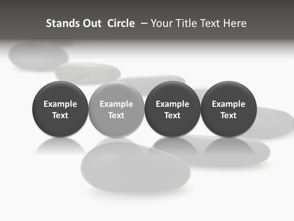 White Zen Black PowerPoint Template