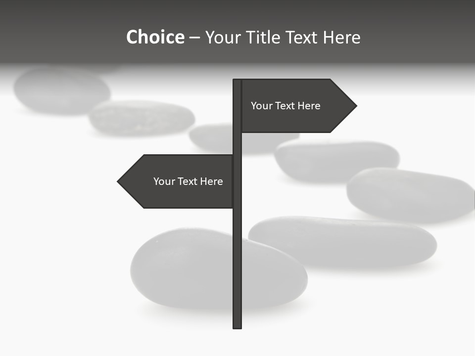 White Zen Black PowerPoint Template