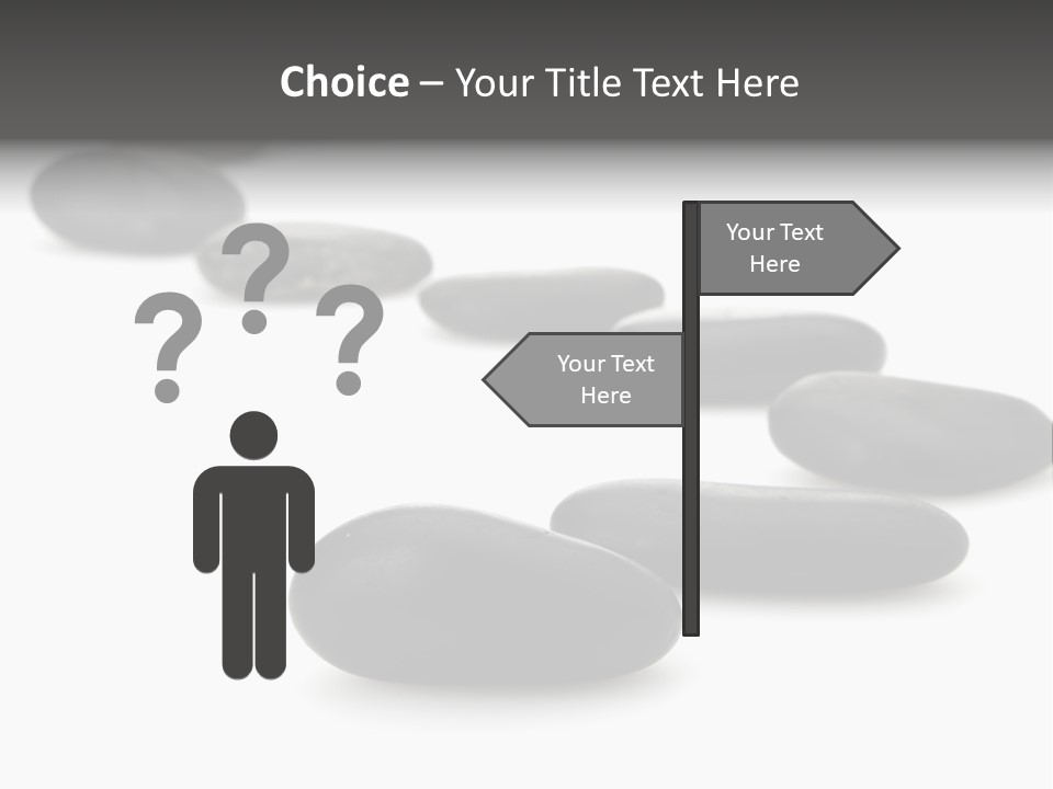 White Zen Black PowerPoint Template