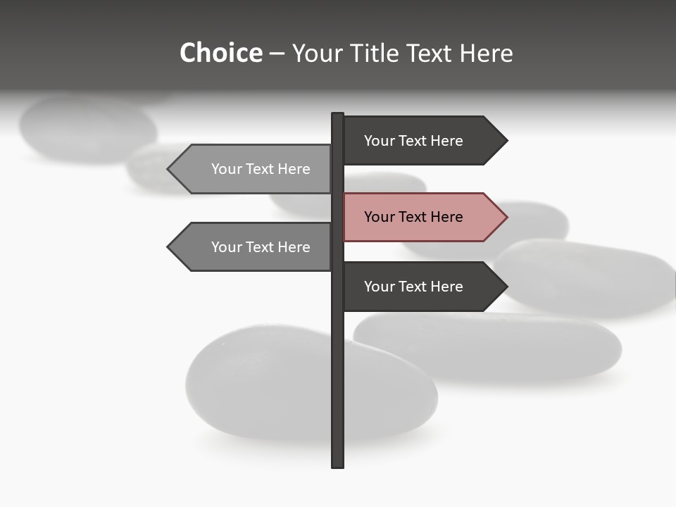 White Zen Black PowerPoint Template