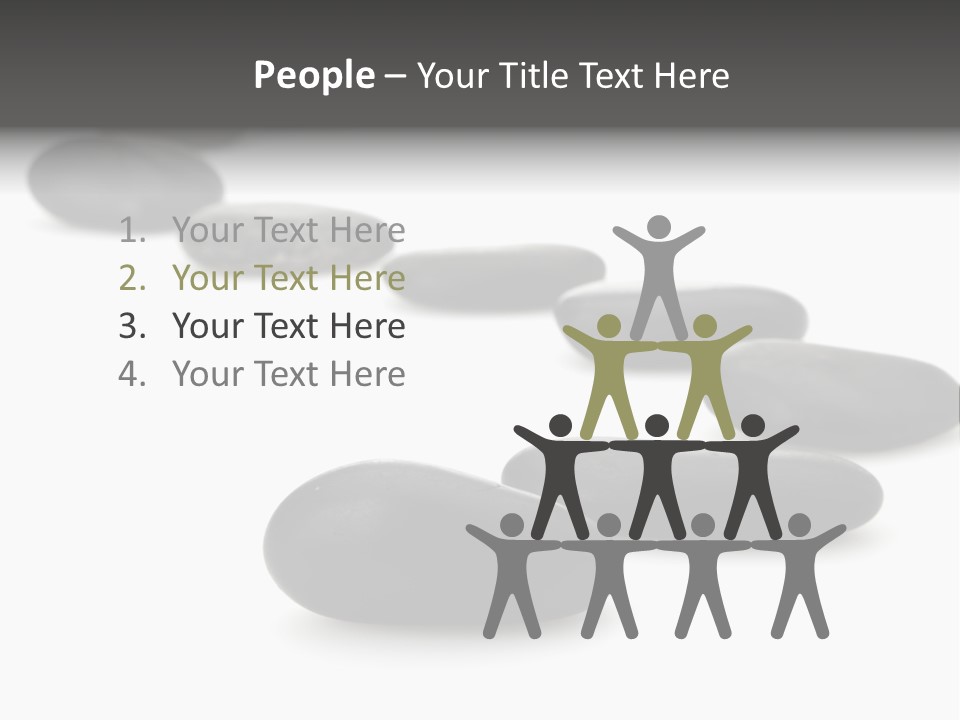 White Zen Black PowerPoint Template