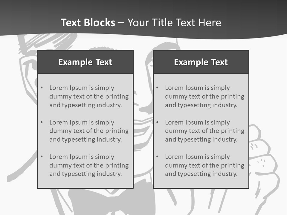 Hands Smiles Clipart PowerPoint Template