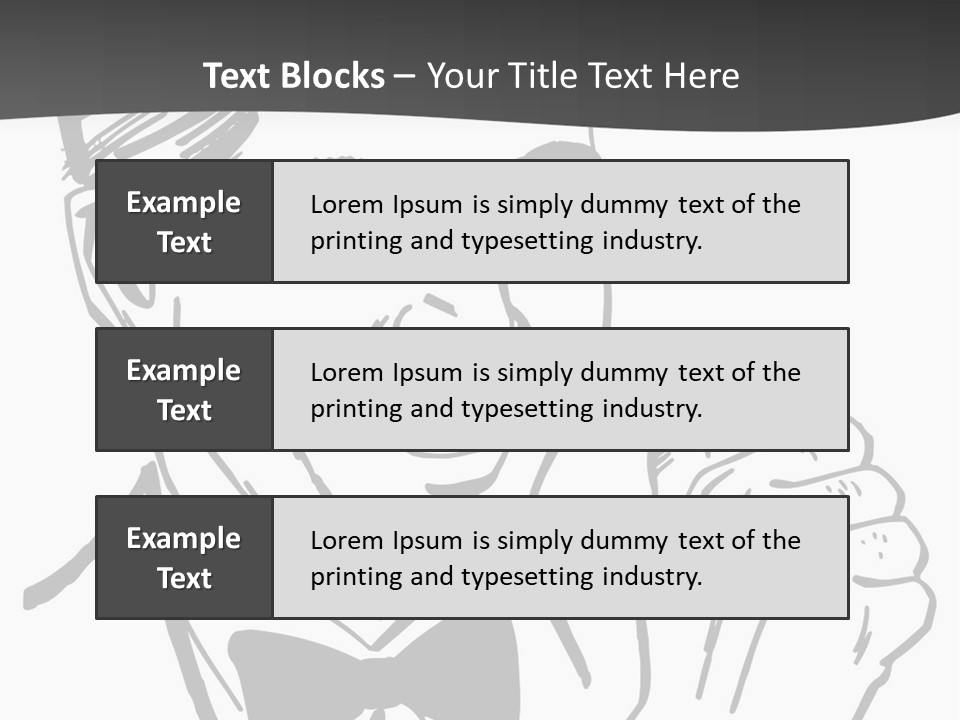 Hands Smiles Clipart PowerPoint Template