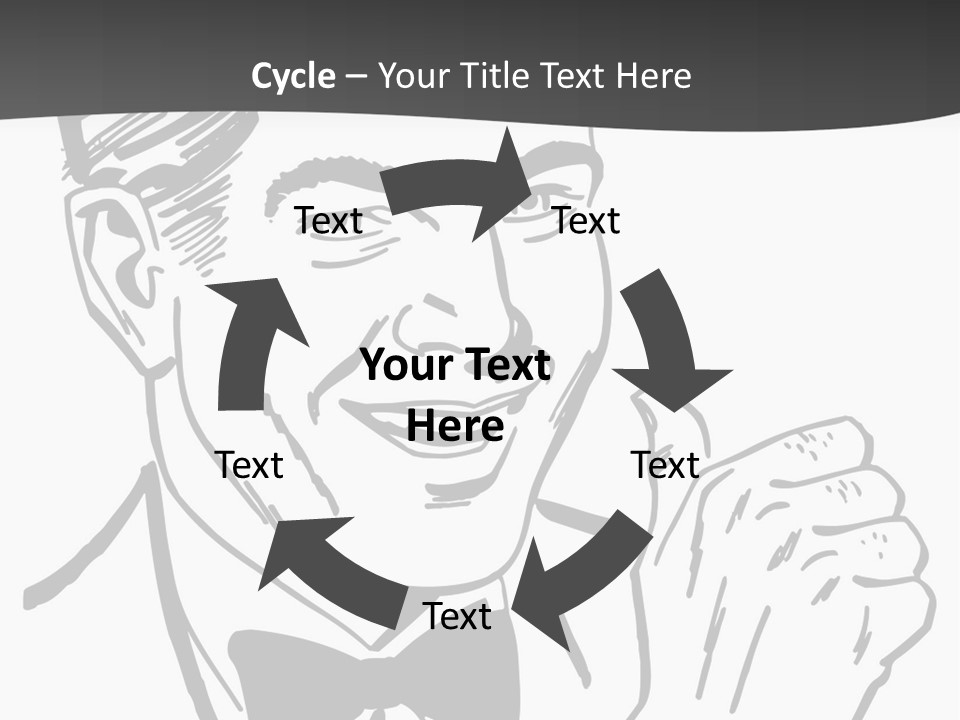 Hands Smiles Clipart PowerPoint Template