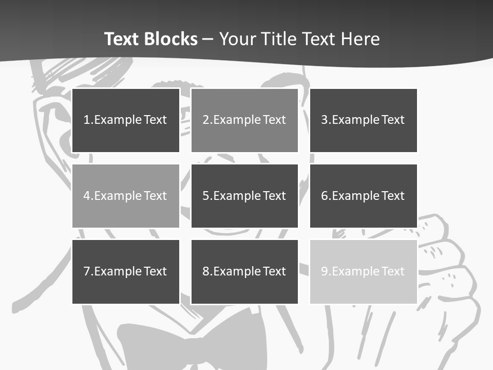 Hands Smiles Clipart PowerPoint Template