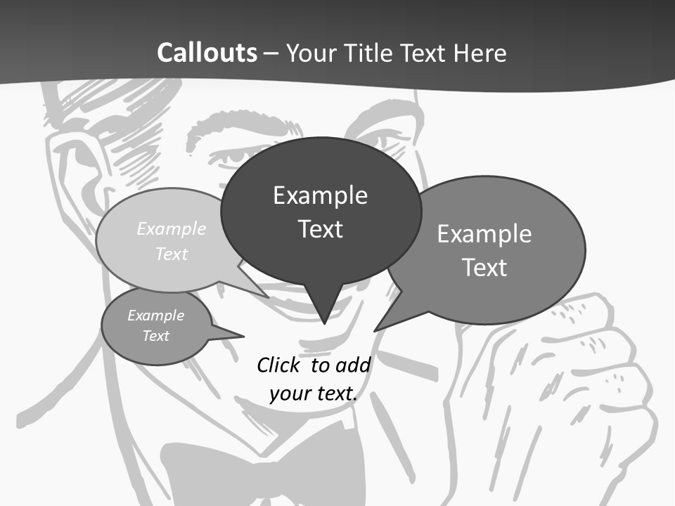 Hands Smiles Clipart PowerPoint Template