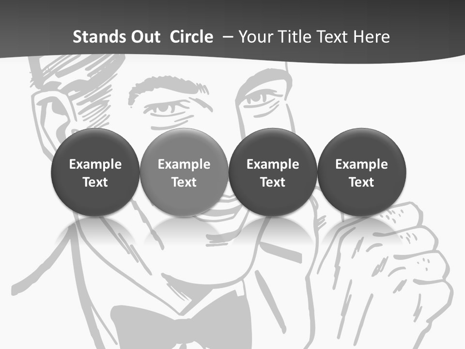 Hands Smiles Clipart PowerPoint Template