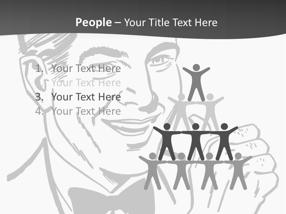 Hands Smiles Clipart PowerPoint Template