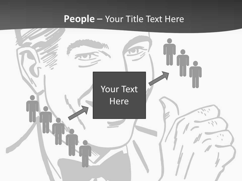 Hands Smiles Clipart PowerPoint Template