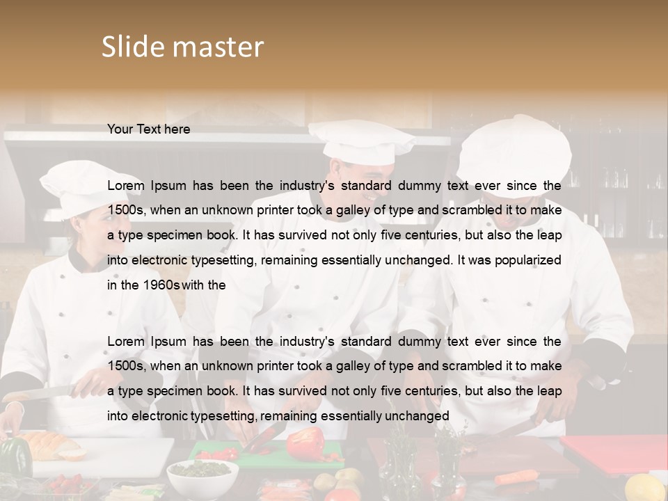 Team Clothing Hotel PowerPoint Template