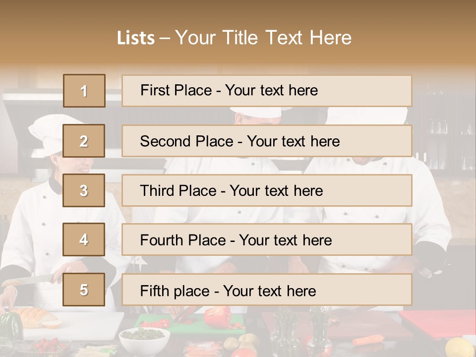 Team Clothing Hotel PowerPoint Template