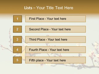 Wallpaper Orange Butterfly PowerPoint Template