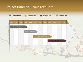 Wallpaper Orange Butterfly PowerPoint Template