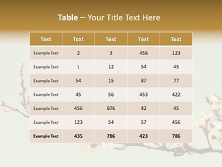 Wallpaper Orange Butterfly PowerPoint Template