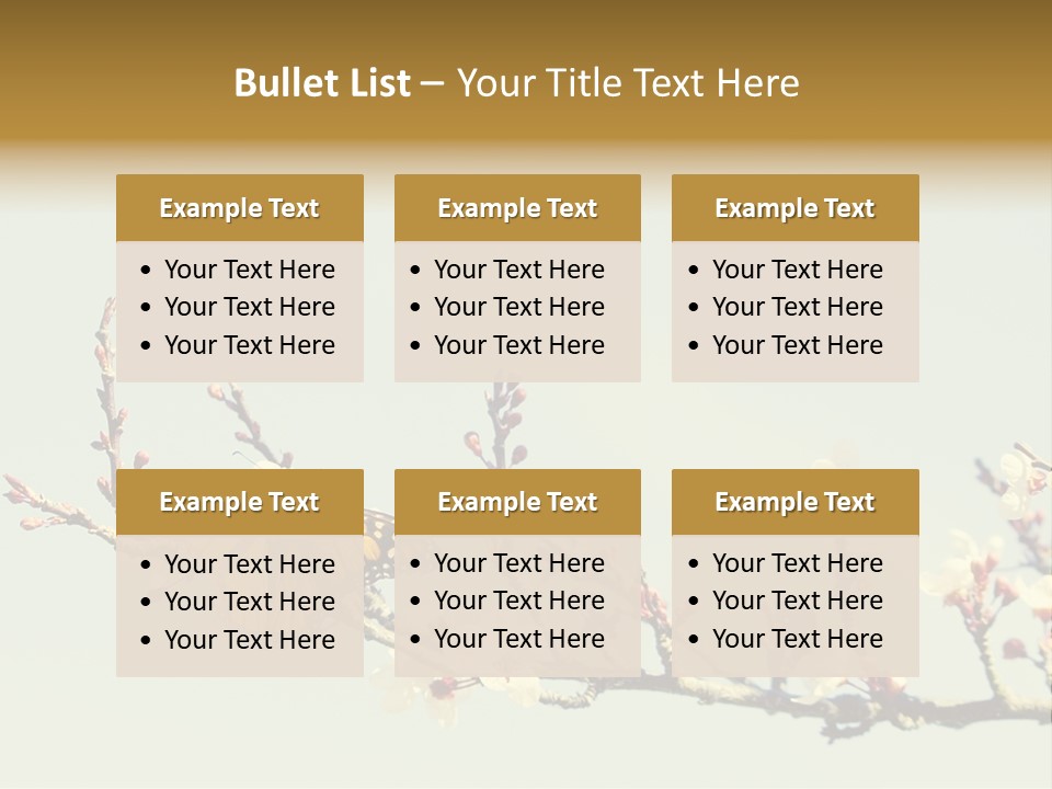 Wallpaper Orange Butterfly PowerPoint Template