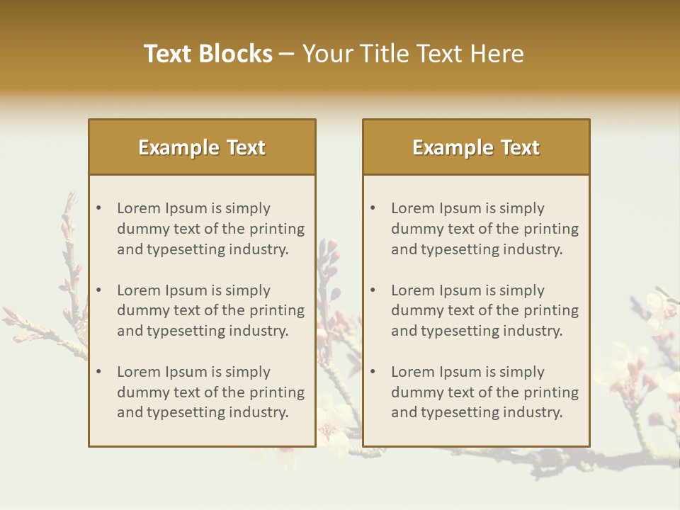 Wallpaper Orange Butterfly PowerPoint Template