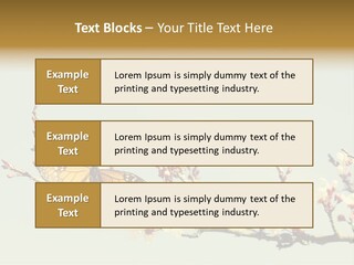 Wallpaper Orange Butterfly PowerPoint Template