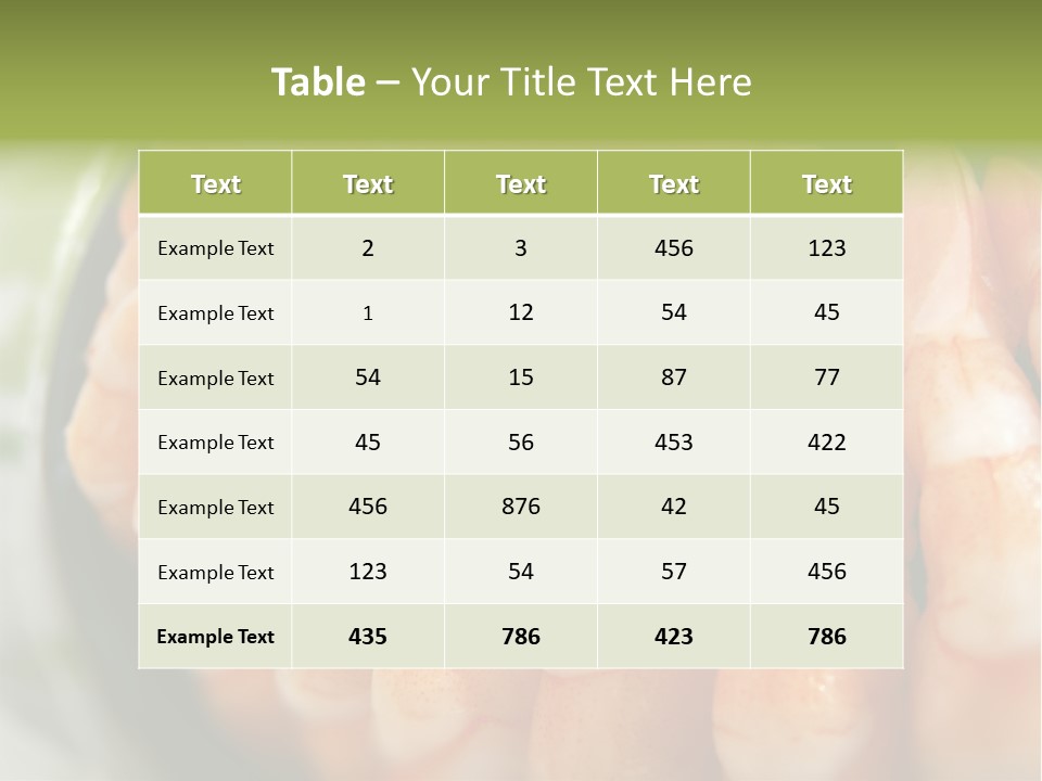 Ingredient Lunch Healthy PowerPoint Template