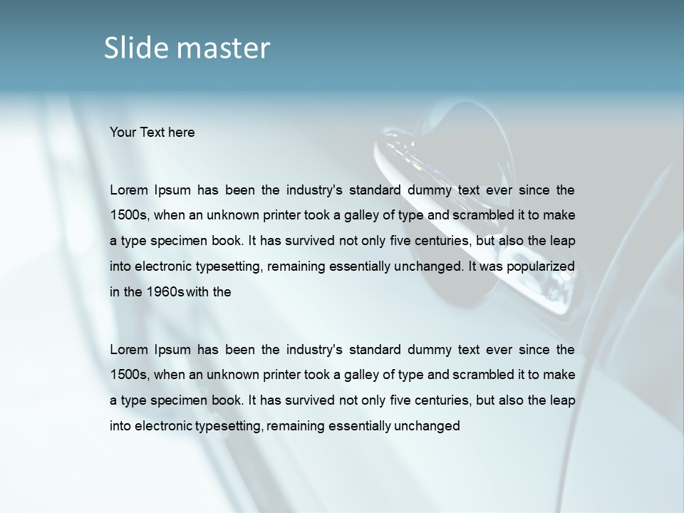 Transportation Part Mirror PowerPoint Template