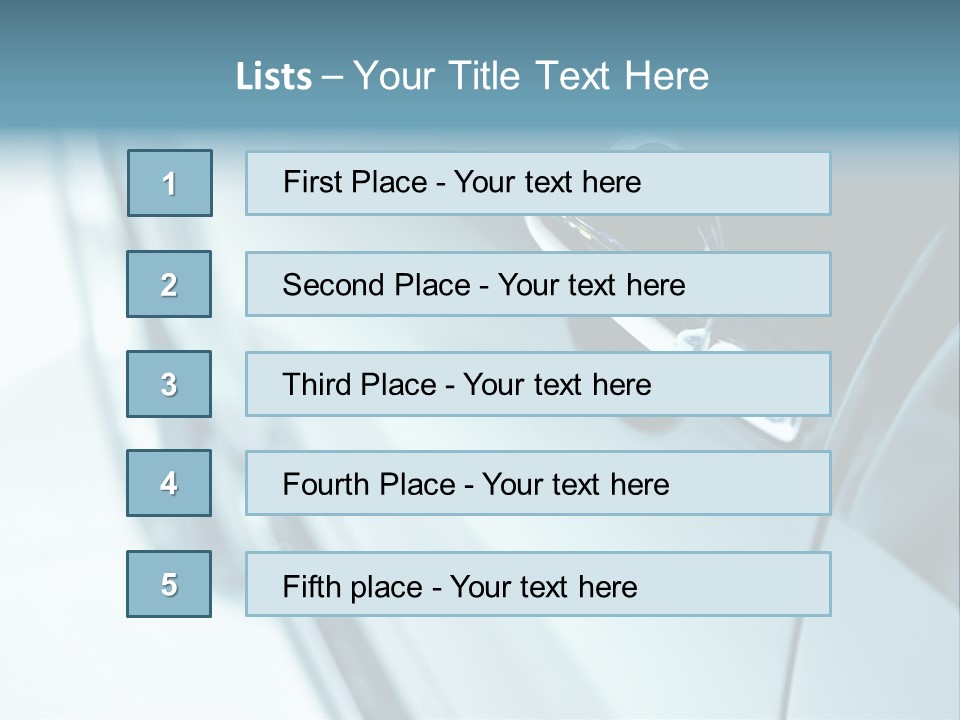 Transportation Part Mirror PowerPoint Template
