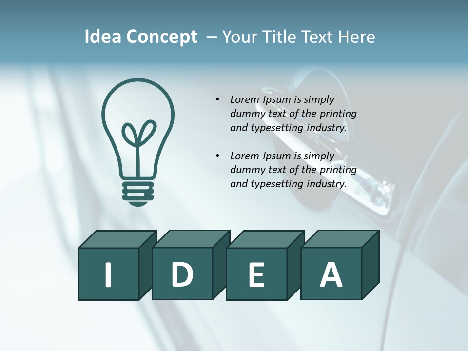 Transportation Part Mirror PowerPoint Template