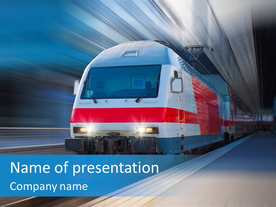 Industrial Locomotive Public PowerPoint Template