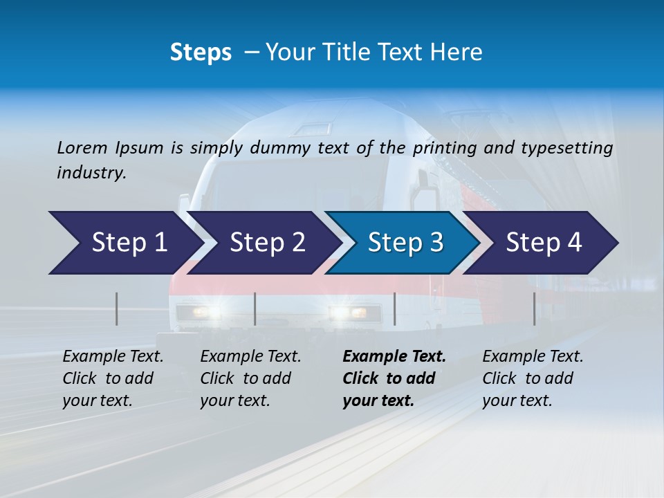 Industrial Locomotive Public PowerPoint Template
