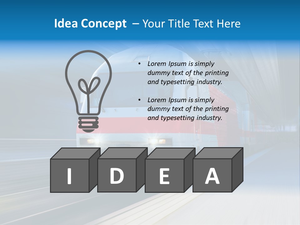 Industrial Locomotive Public PowerPoint Template
