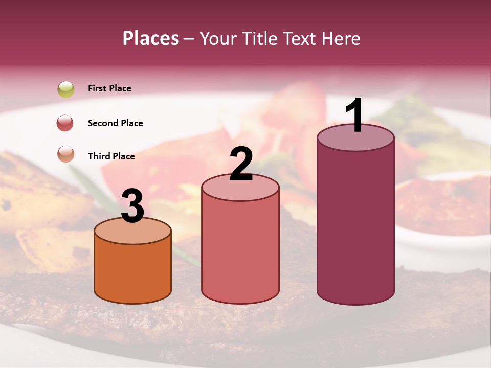 Dining Ketchup Plate PowerPoint Template