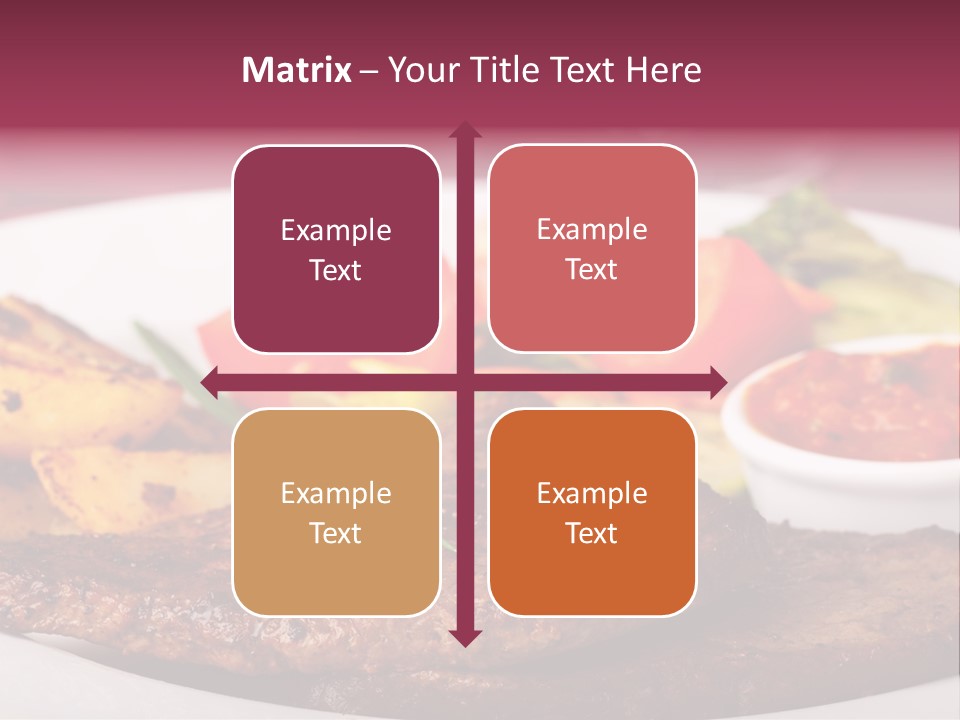 Dining Ketchup Plate PowerPoint Template