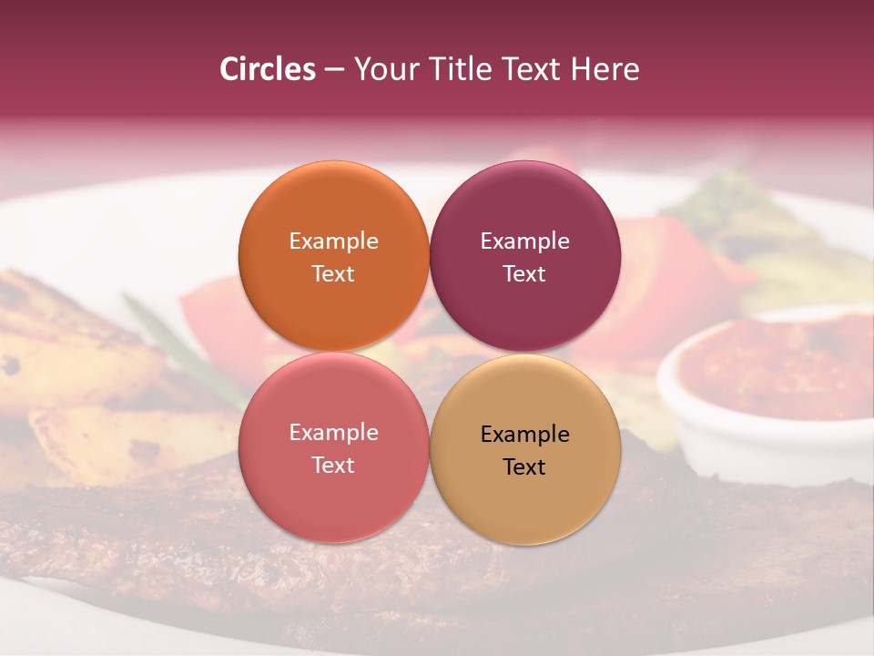 Dining Ketchup Plate PowerPoint Template